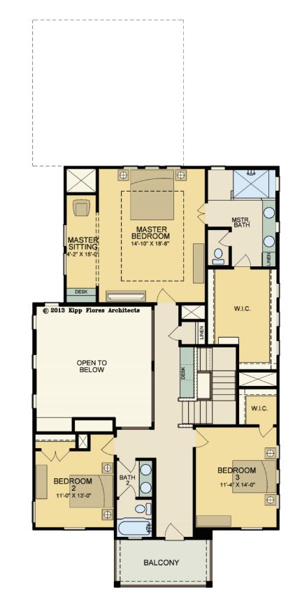 4604 Camacho Floor Plan Upper Level 2779498-3 Wes Peoples Mueller Homes