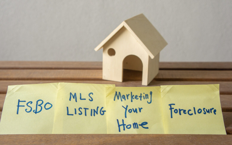 Knowing the realty terms when buying a home in austin is important this image shows some of them on post-it notes, read the article to learn more.