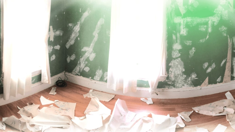 If you want to update your home to sell or to update your life, try removing the wallpaper.